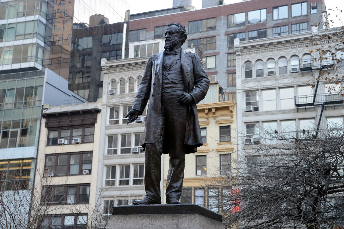 06-02 Senator Roscoe Conkling By John Quincy Adams Ward At New York Madison Square Park